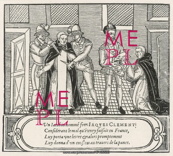: HENRI III ASSASSINATED : HENRI III ASSASSINATED