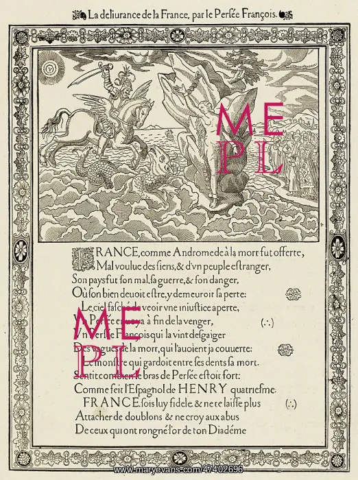 : HENRI IV ALLEGORY : HENRI IV ALLEGORY