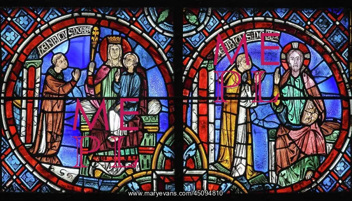 : Henri Noblet stained glass window, Chartres cathedral : Henri Noblet stained glass window, Chartres cathedral