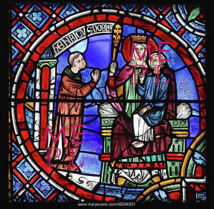 : Henri Noblet stained glass window, Chartres cathedral : Henri Noblet stained glass window, Chartres cathedral