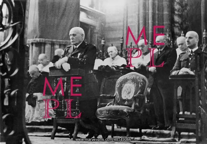 : Henri Philippe Petain during the celebration of the Armistic