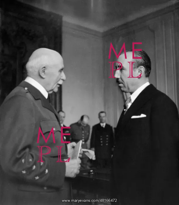 : Henri Philippe Petain and Francisco Aquilaz : Henri Philippe Petain and Francisco Aquilaz