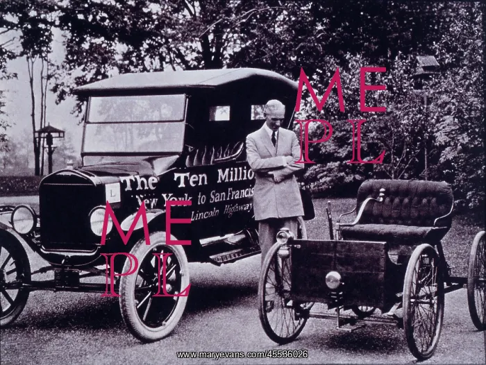 : Henry Ford With his First Auto, the Quadricycle : Henry Ford With his First Auto, the Quadricycle