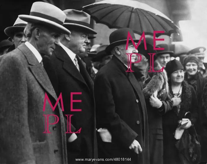 : Henry Ford, Herbert C. Hoover and Thomas Alva Edison, 1929 : Henry Ford, Herbert C. Hoover and Thomas Alva Edison, 1929