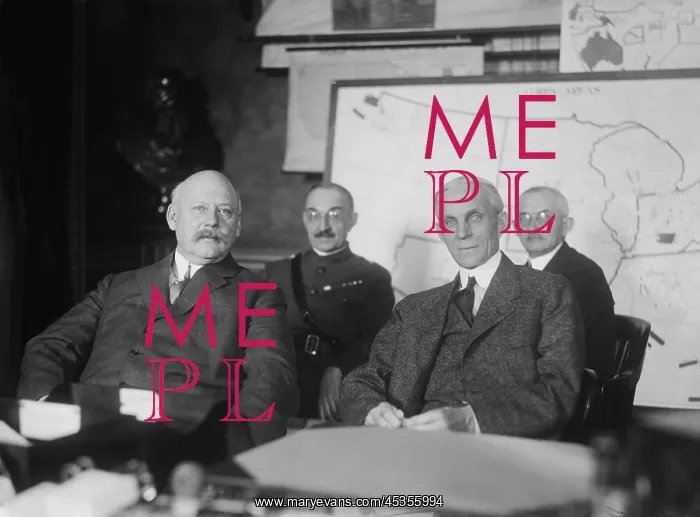 : Henry Ford (right) meeting with John Weeks over : Henry Ford (right) meeting with John Weeks over