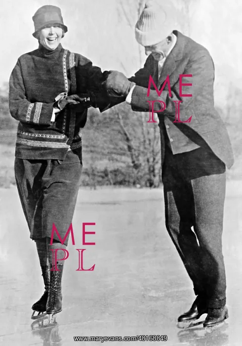 : Henry Ford while skating, 1926 : Henry Ford while skating, 1926