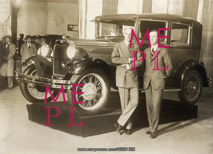 : Henry Ford and his son Edsel : Henry Ford and his son Edsel