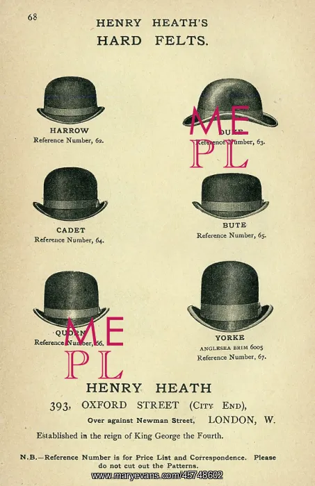 : Henry Heath's hard felts : Henry Heath's hard felts