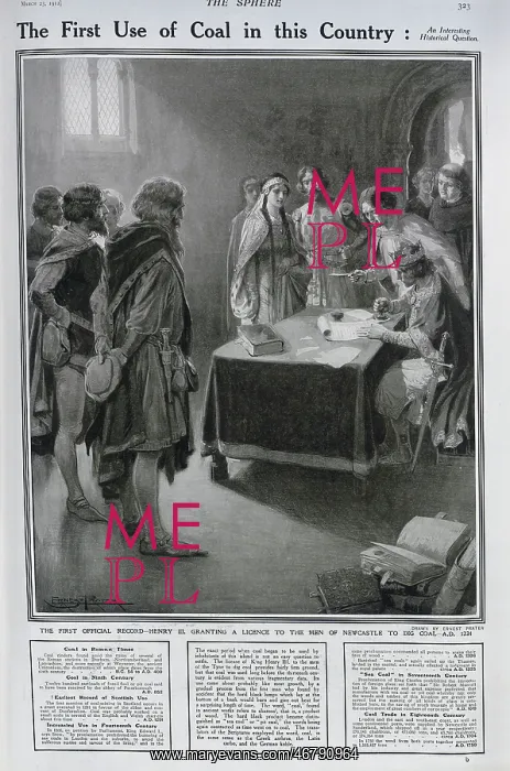 : Henry III granting licence to dig coal : Henry III granting licence to dig coal
