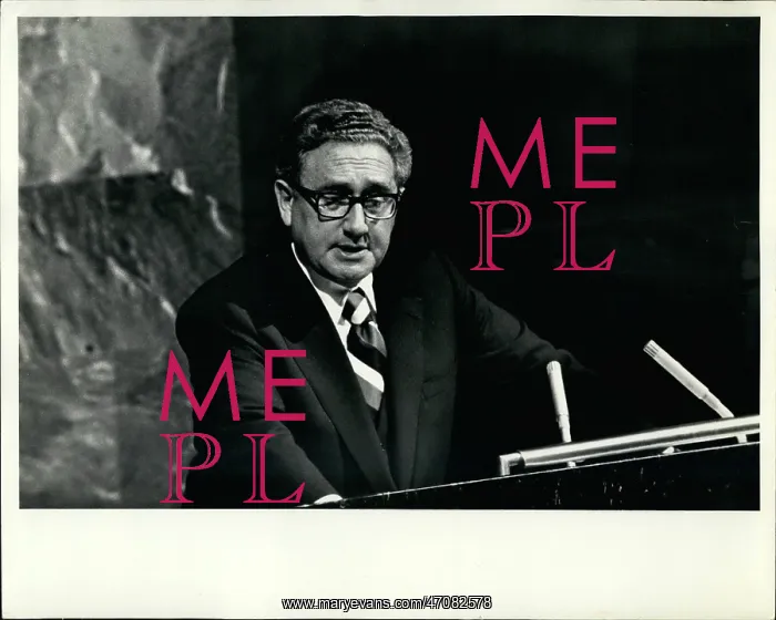 : Henry Kissinger at UN General Assembly : Henry Kissinger at UN General Assembly