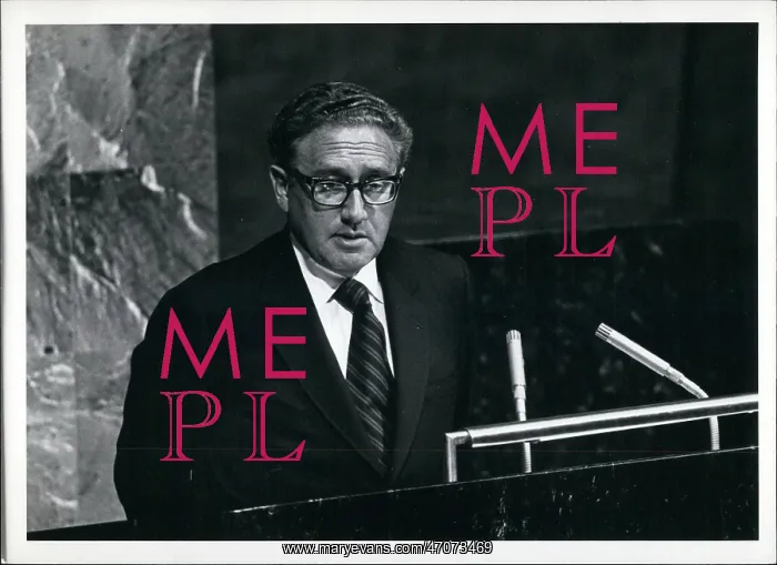 : Henry Kissinger speaking at Assembly : Henry Kissinger speaking at Assembly