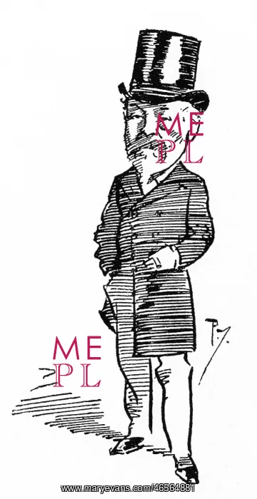 : Henry Labouchere - caricature by Phil May : Henry Labouchere - caricature by Phil May