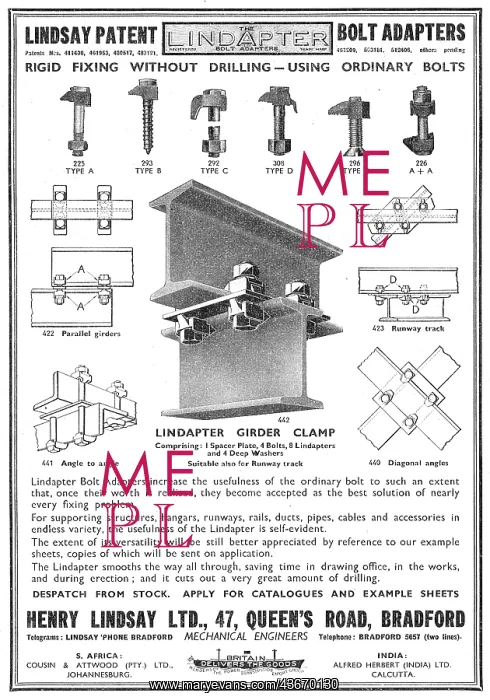 : Henry Lindsay Ltd : Lindapter : Henry Lindsay Ltd : Lindapter