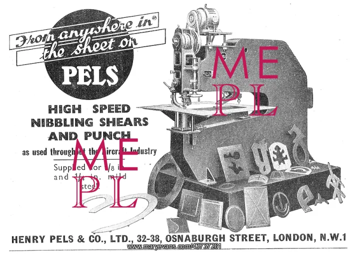 : Henry Pels & Co: Machine Tools - Nibbling Shears & Punch : Henry Pels & Co: Machine Tools - Nibbling Shears & Punch