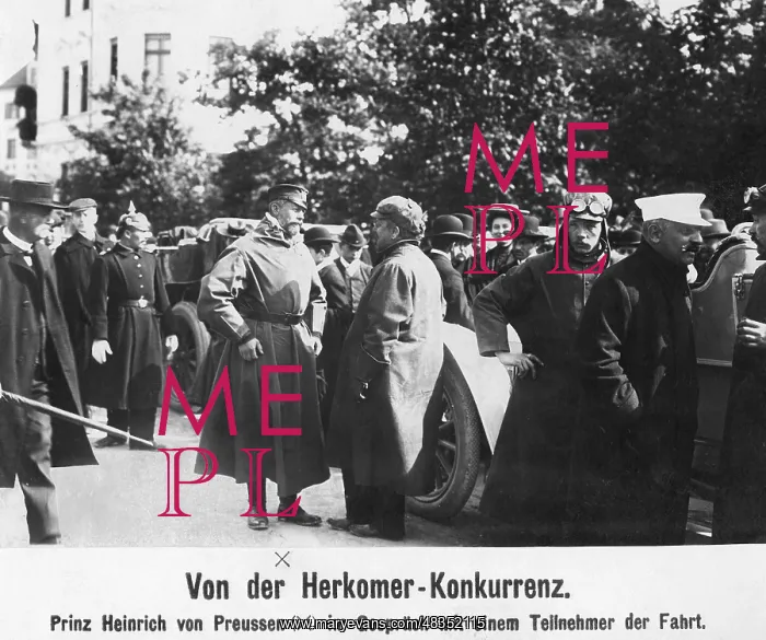 : Henry of Prussia at the Herkomer competition, 1906 : Henry of Prussia at the Herkomer competition, 1906