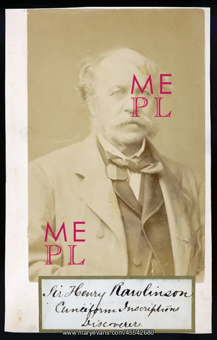  : Henry Rawlinson - Carte de Visite