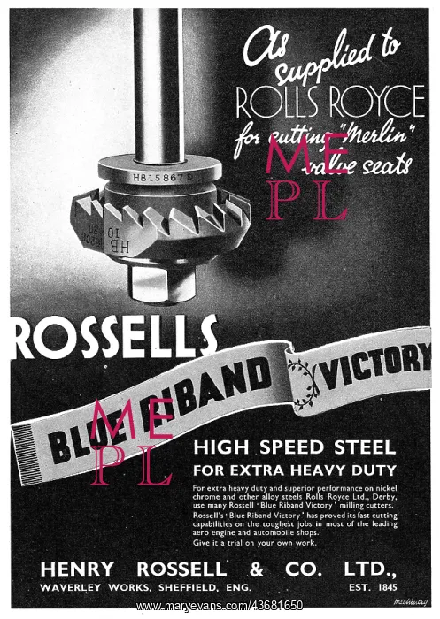  : Henry Rossell & Co - Manufacturers Of Machine Tools