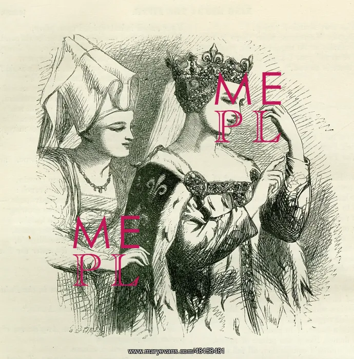 : Henry V - Princess Katharine and Alice, her lady-in-waiting : Henry V - Princess Katharine and Alice, her lady-in-waiting
