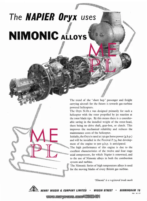 : Henry Wiggin Nimonic Alloys : Henry Wiggin Nimonic Alloys