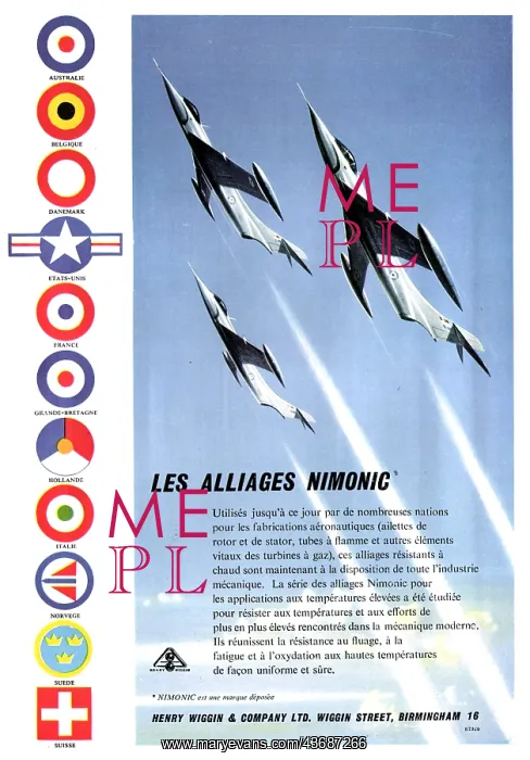 : Henry Wiggin Nimonic Alloys : Henry Wiggin Nimonic Alloys