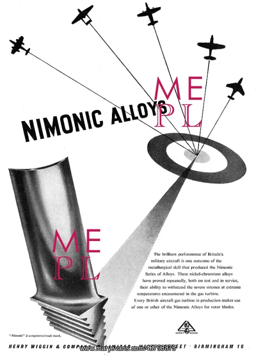 : Henry Wiggin Nimonic Alloys : Henry Wiggin Nimonic Alloys