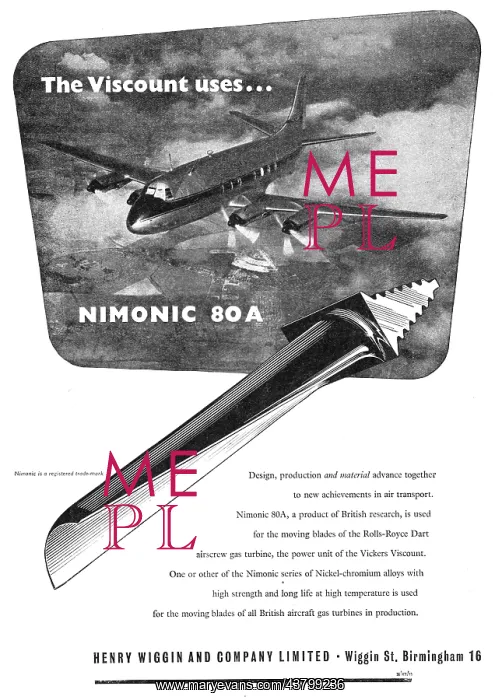 : Henry Wiggin Nimonic Alloys : Henry Wiggin Nimonic Alloys