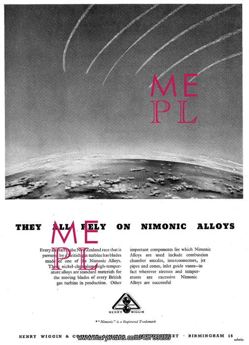 : Henry Wiggin Nimonic Alloys : Henry Wiggin Nimonic Alloys