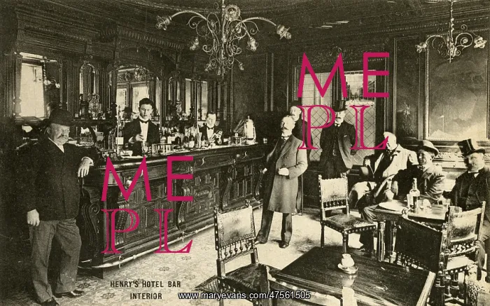 : Henry's hotel bar interior. Paris : Henry's hotel bar interior. Paris
