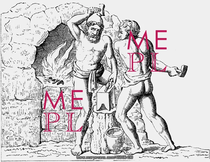 : Hephaistos (lat. Vulcanus), Greek deity of Fire : Hephaistos (lat. Vulcanus), Greek deity of Fire