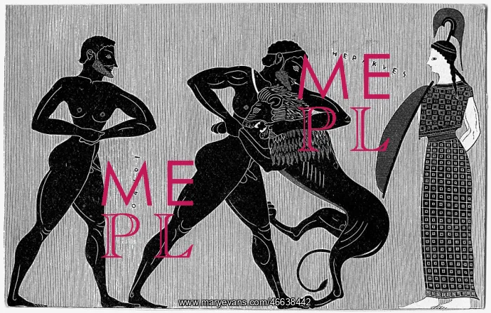 : Heracles, Greek deity and divine hero, full length : Heracles, Greek deity and divine hero, full length