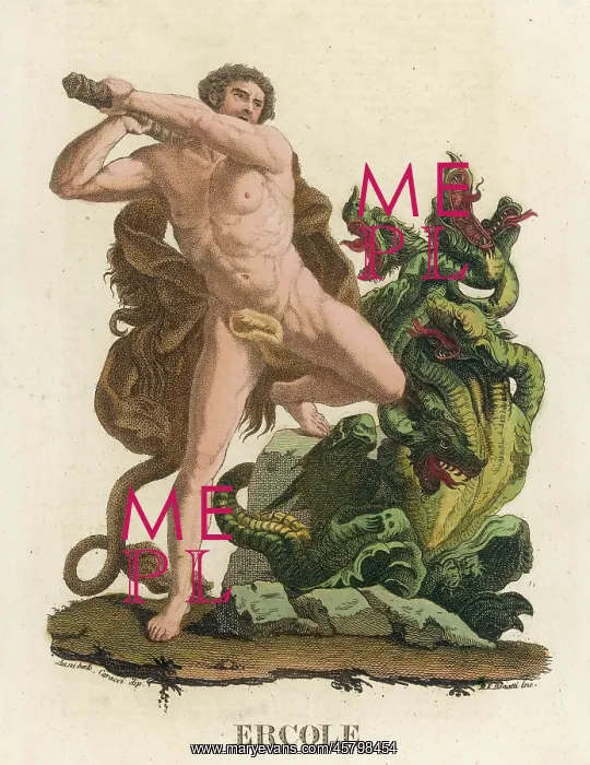 : HERAKLES AND THE HYDRA : HERAKLES AND THE HYDRA