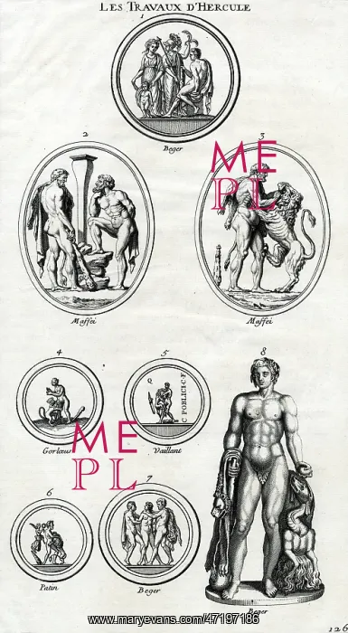 : HERAKLES & NEMEAN LION : HERAKLES & NEMEAN LION