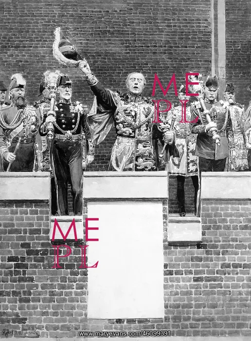 : Herald and others on a balcony : Herald and others on a balcony