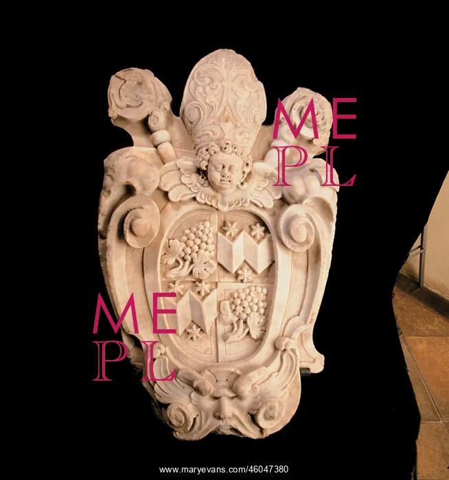 : Heraldic stone the abbot Urban Weber : Heraldic stone the abbot Urban Weber