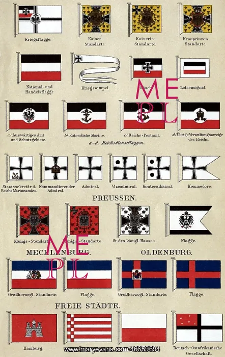 : heraldry, flags, Germany, plate of flags of the : heraldry, flags, Germany, plate of flags of the