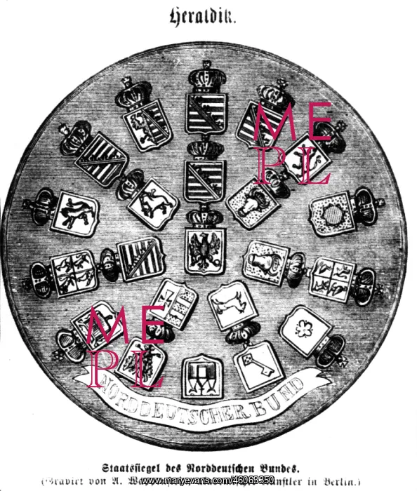 : heraldry, seals, Germany, state seal of the North : heraldry, seals, Germany, state seal of the North