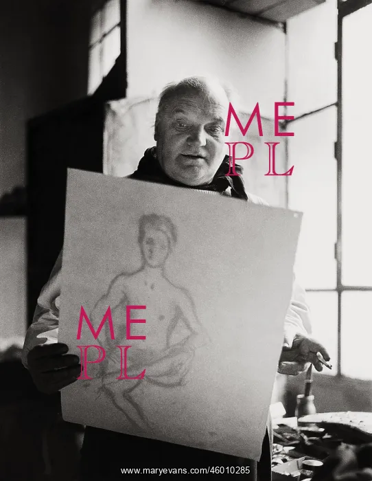: Herbert Boeckl in his studio : Herbert Boeckl in his studio