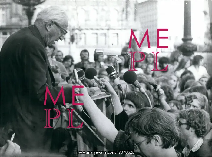 : Herbert Marcuse in Frankfurt: One of the speakers : Herbert Marcuse in Frankfurt: One of the speakers