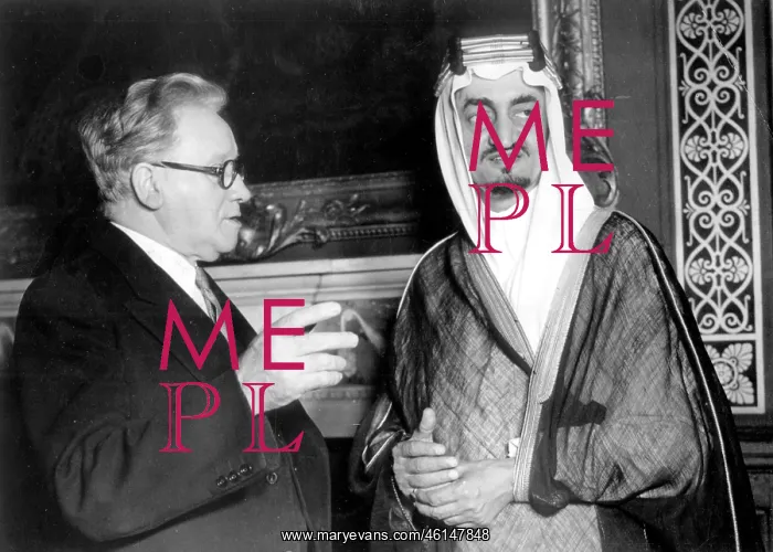 : Herbert Morrison and King Faisal of Saudi Arabia : Herbert Morrison and King Faisal of Saudi Arabia