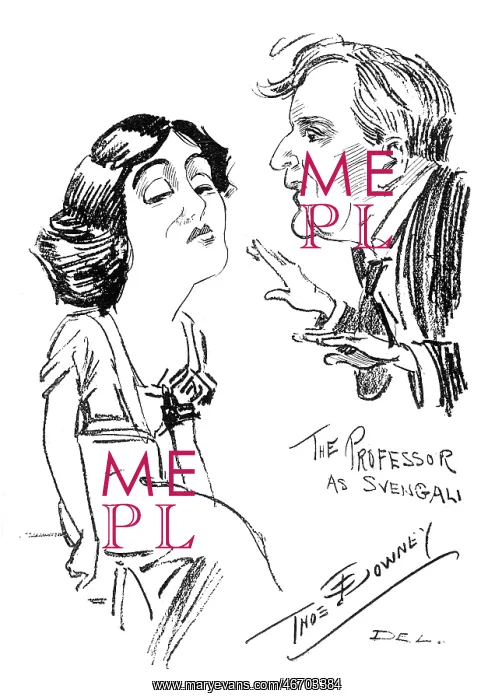: Herbert Tree and Mrs Patrick Campbell in Pygmalion, 1914 : Herbert Tree and Mrs Patrick Campbell in Pygmalion, 1914