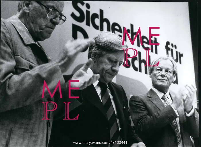 : Herbert Wehner, Helmut Schmidt, Willy Brandt, Germany : Herbert Wehner, Helmut Schmidt, Willy Brandt, Germany