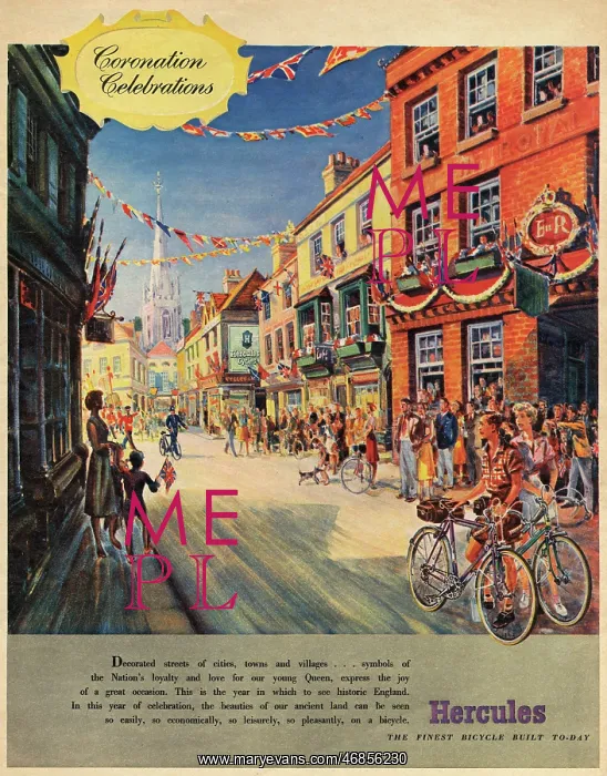 : Hercules bicycles Coronation advertisement : Hercules bicycles Coronation advertisement