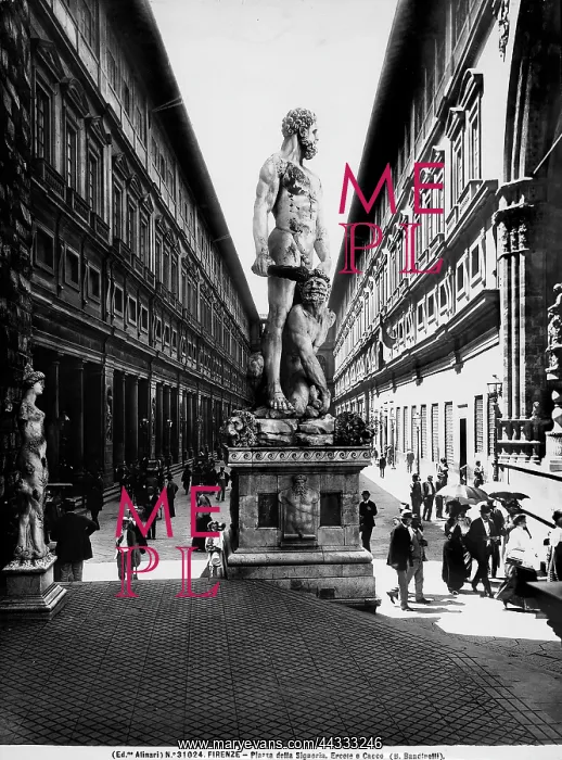 : Italy. Hercules and Cacus, sculpture by Baccio Bandinelli : Italy. Hercules and Cacus, sculpture by Baccio Bandinelli