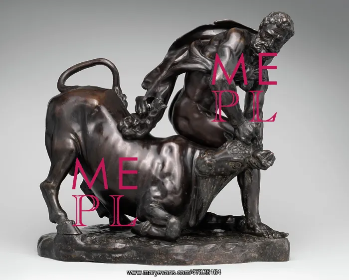 : Hercules Capturing Cretan Bull, 7th Labor : Hercules Capturing Cretan Bull, 7th Labor
