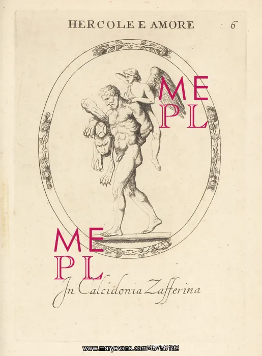 : Hercules conquered by Cupid : Hercules conquered by Cupid