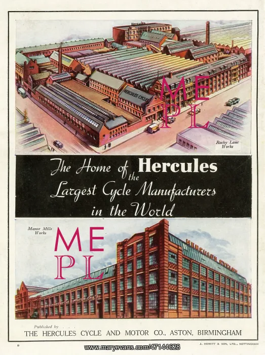 : Hercules cycle manufacturers advertisement : Hercules cycle manufacturers advertisement