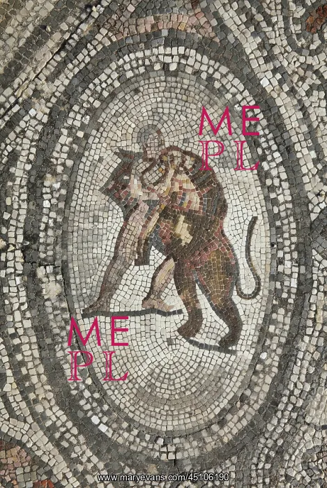 : Hercules mosaic, House of the Labours of Hercules : Hercules mosaic, House of the Labours of Hercules