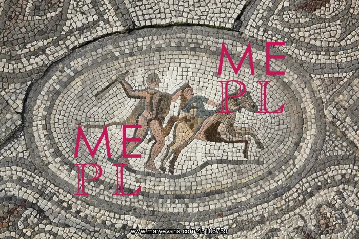: Hercules mosaic, House of the Labours of Hercules : Hercules mosaic, House of the Labours of Hercules