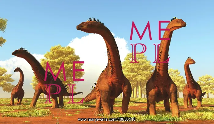 : A herd of Alamosaurus dinosaurs : A herd of Alamosaurus dinosaurs