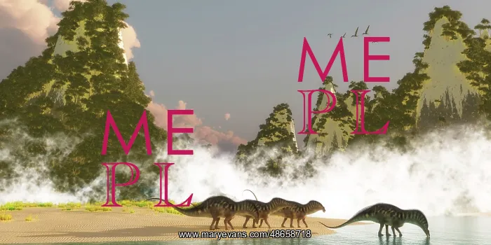 : A herd of Amargasaurus dinosaurs drinking from a lake : A herd of Amargasaurus dinosaurs drinking from a lake
